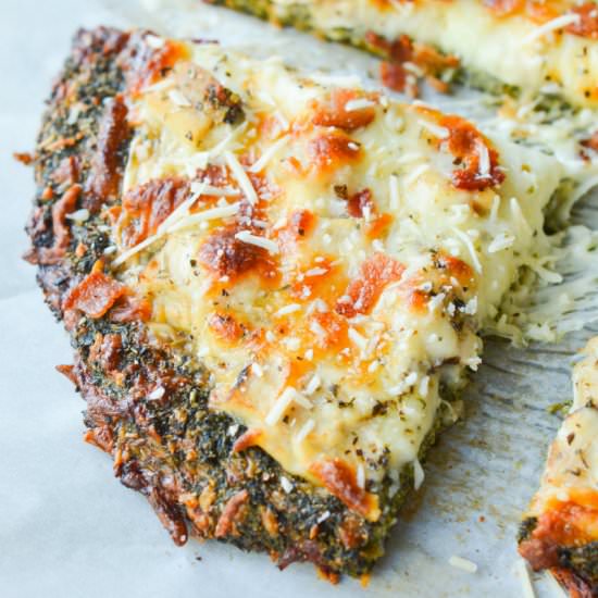 Low Carb Broccoli Crust Pizza