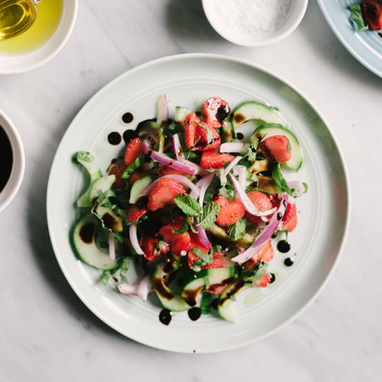 Strawberry Cucumber Salad