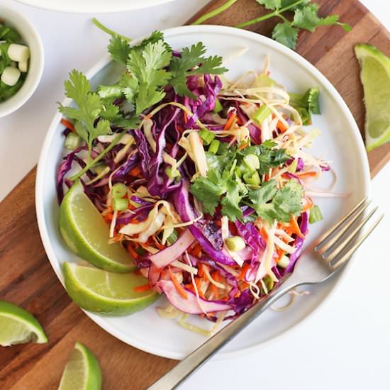 Cilantro Lime Cabbage Slaw