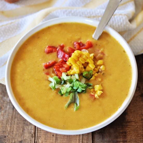 Vegan Corn and Potato Chowder