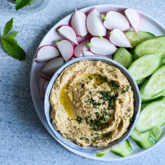 Thai peanut hummus