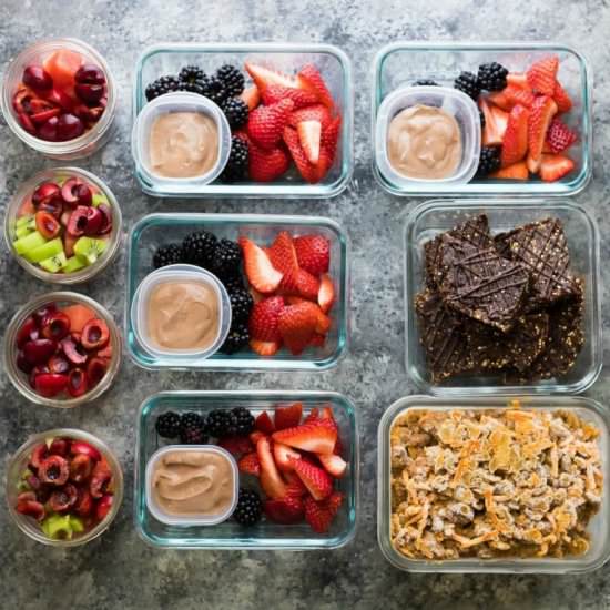 4 Fruit Filled Meal Prep Snacks