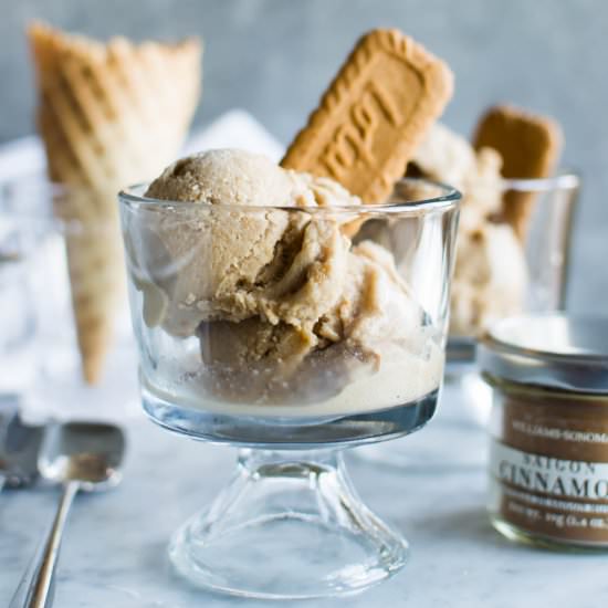 Coffee-Cinnamon Vegan Ice Cream