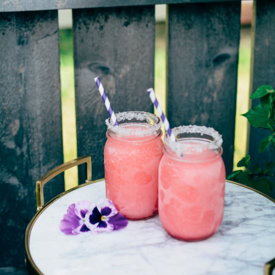 Rhubarb Margaritas