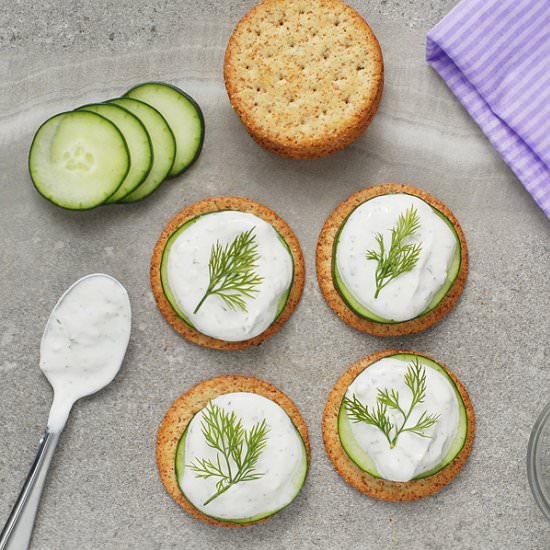 Tzatziki Cucumber Dill Crackers