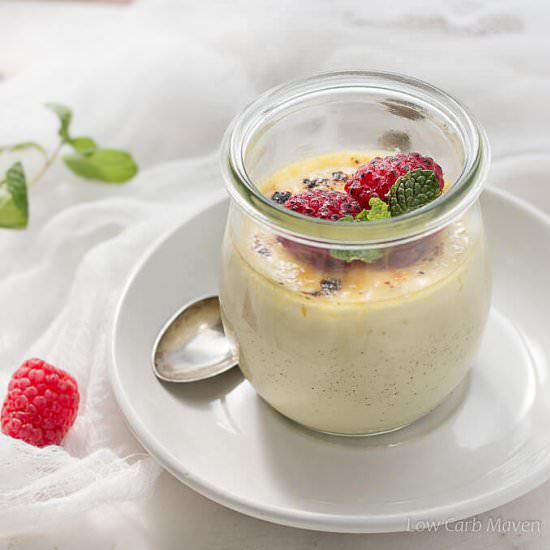 Champagne Raspberry Creme Brulee