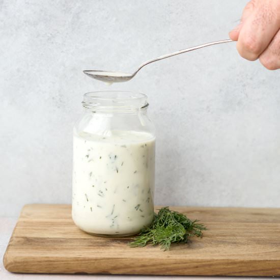 Buttermilk Dill Dressing (No Mayo)