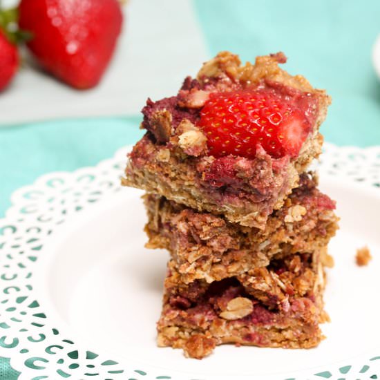 Protein Berry Crumb Bars