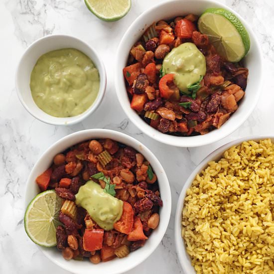 Healthy Vegetarian Chilli