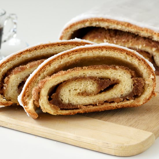 Almond Cinnamon Yeast Strudel