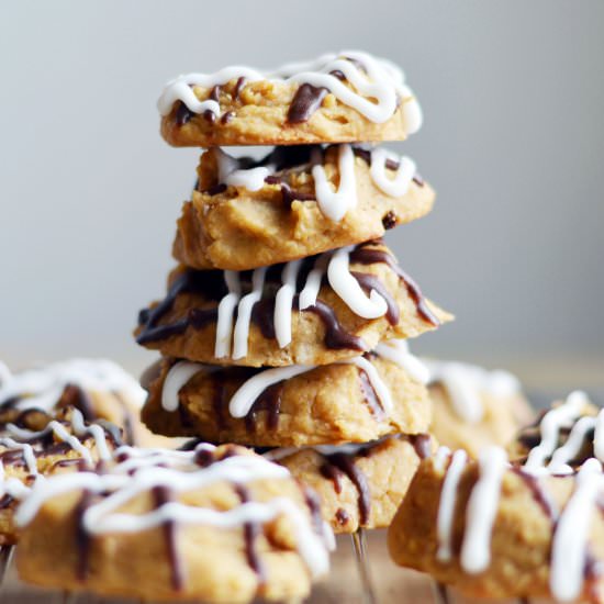 Chickpea Banana Thumbprint Cookies
