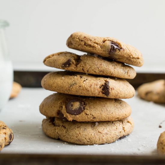 Almond Butter Chocolate Chip Cookie