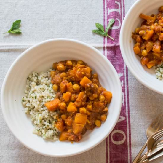 Squash and Chickpea Tagine