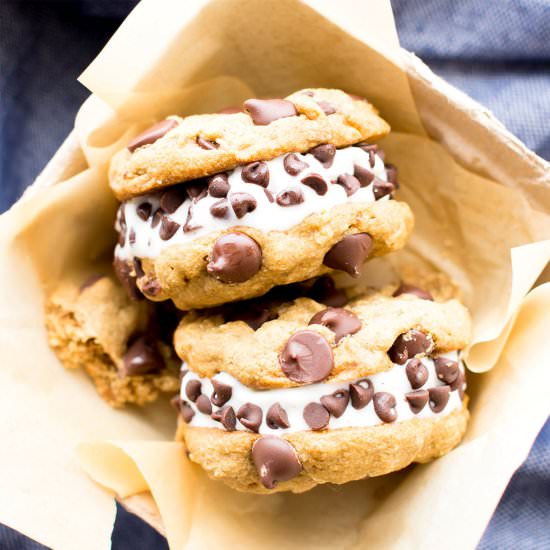 Chocolate Chip Ice Cream Sandwiches