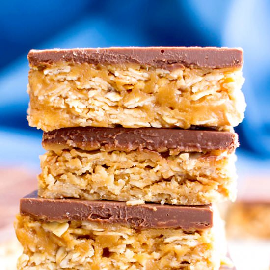 Chocolate PB Cup Granola Bars