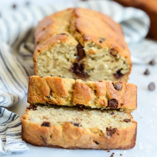 Coconut Chocolate Chip Banana Bread