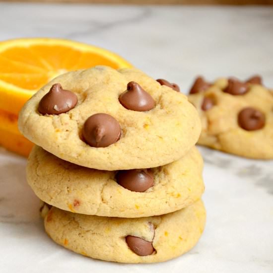 Orange Milk Chocolate Chip Cookies