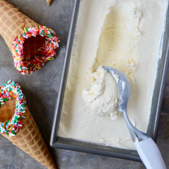 No-Churn Vanilla Ice Cream