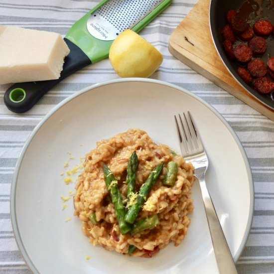 Asparagus Sun-Dried Tomato Risotto