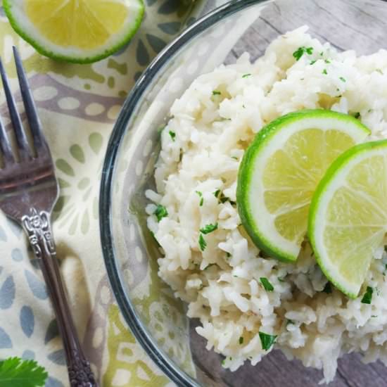 Cilantro Lime Coconut Rice