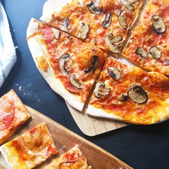 Oven Baked Thin Crust Pizza