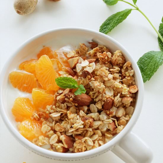 Millet Granola with Orange Essence