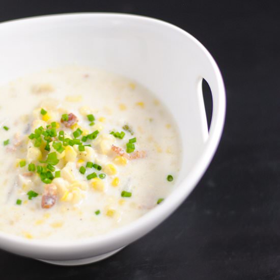 Creamy corn chowder