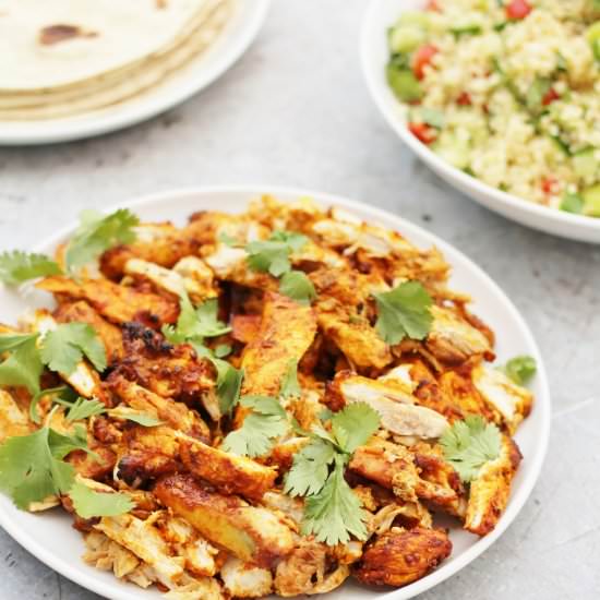 Oven Baked Chicken Shawarma
