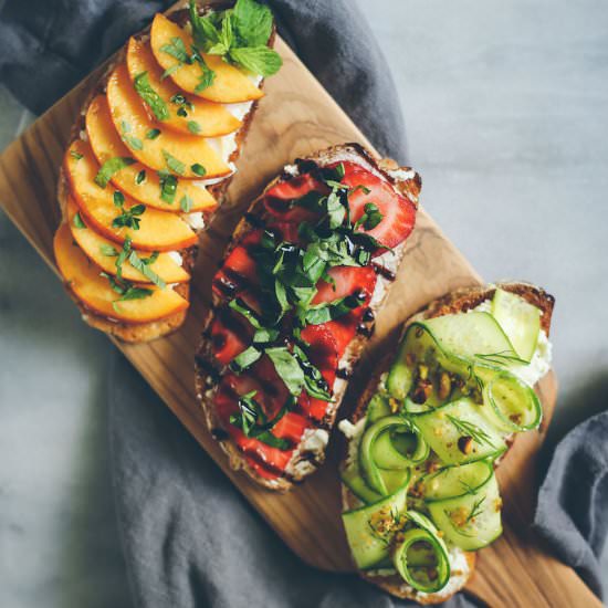 Summer Toasts, 3 Ways