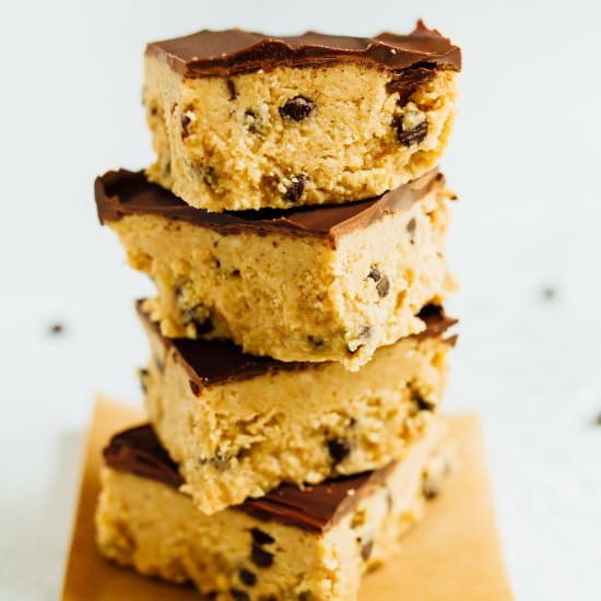 No Bake Cookie Dough Bars