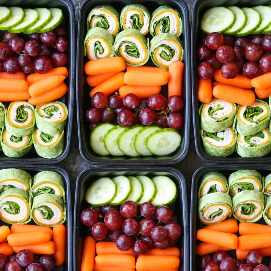 Turkey Spinach Pinwheels Meal Prep