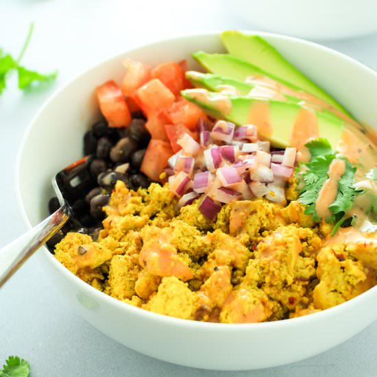 Southwest Tofu Breakfast Bowls