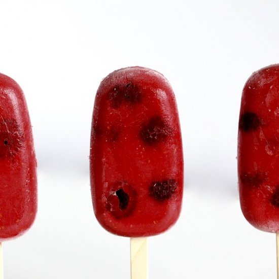 Raspberry Lime Popsicles