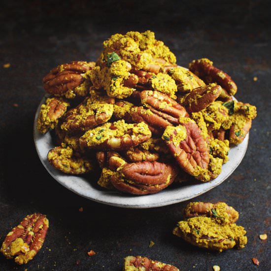 Curry Crusted Pecans