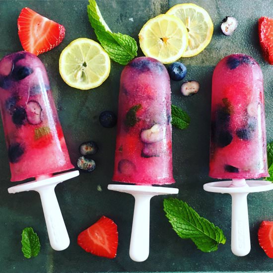 Lemonade Mixed Berry Popsicles
