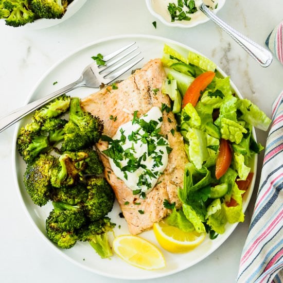 Baked Rainbow Trout Fillets
