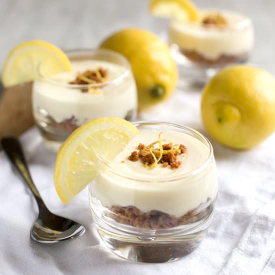 No-Bake Gin Lemon Cheesecake