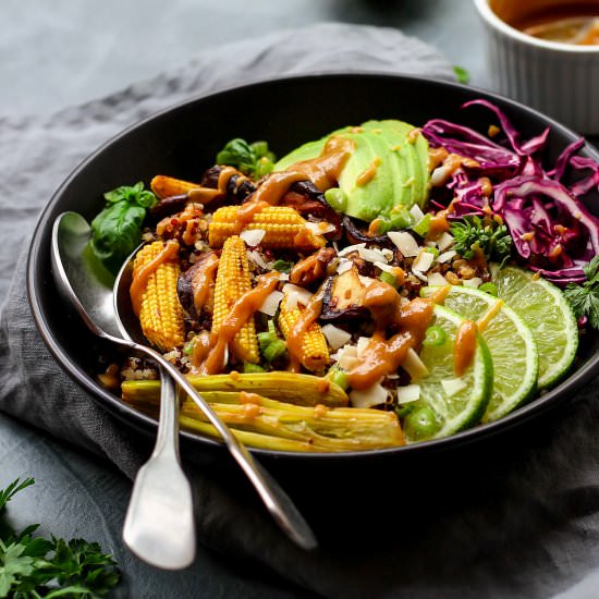 Big Thai Peanut Quinoa Salad