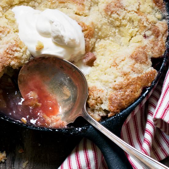Strawberry Rhubarb Cobbler