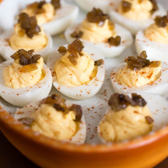 Deviled Eggs w/ Chow-Chow