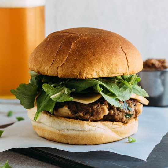 Smoked Gouda Beer Burger