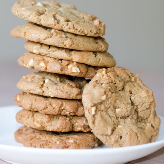 Peanut Butter Brittle Cookies