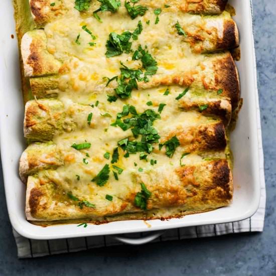 Easy Green Enchiladas