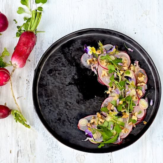 Radish and Cattail Salad