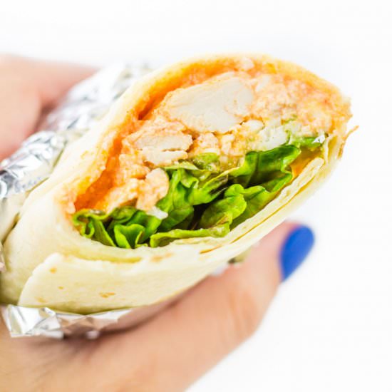 Buffalo Chicken Wraps with Avocado
