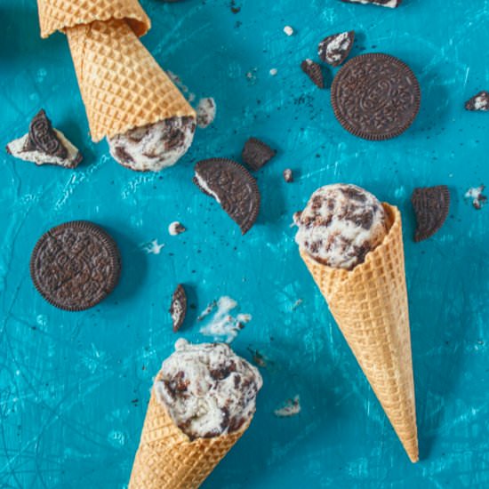 Homemade Oreo Ice Cream