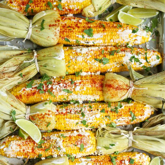 Roasted Mexican Street Corn