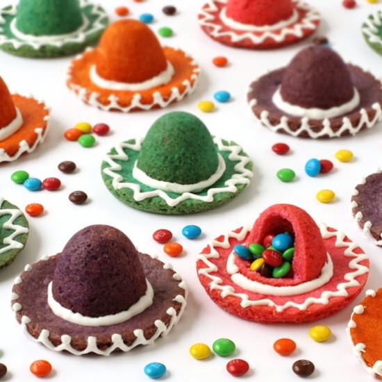 Candy Filled Sombrero Cookies