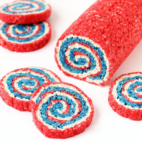 Rice Krispie Treat Pinwheels