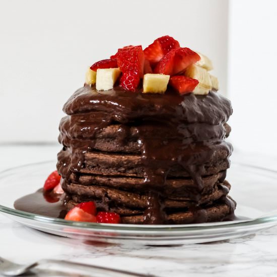 Chocolate Protein Pancakes